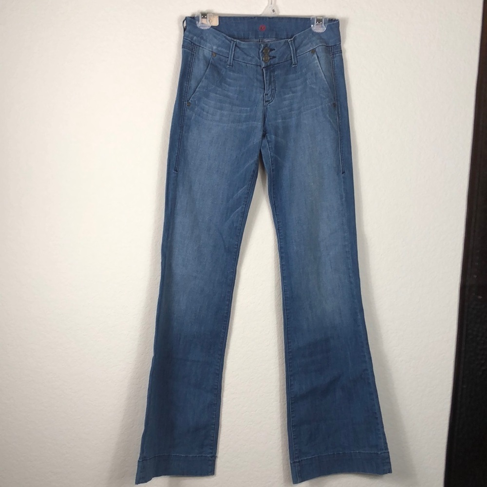 Sinclair flair jean high waisted retro western hippie bohemian festival casual
